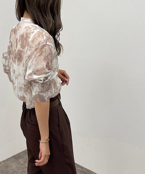 apres jour mignon(アプレジュールミニョン)の「柄シアーシャツ 【ZOZOTOWN限定アイテム】(シャツ/ブラウス・レディース・オフホワイト/その他・X-LARGE/フリー)」の16枚目の写真