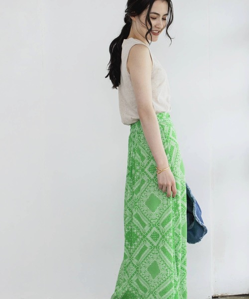 Kari & lili（カウリアンドリィリィ）の「no sleeve tee（Tシャツ/カットソー・レディース・ホワイト/ブラウン/オートミール・FREE）」の14枚目の写真