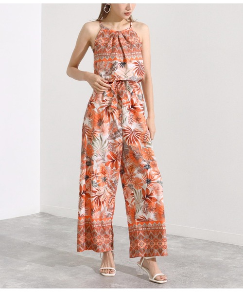 セール ボタニカルプリントオールインワン つなぎ オールインワン Settimissimo セッティミッシモ のファッション通販 Zozotown