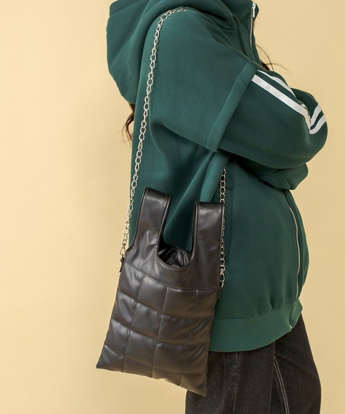 RASVOA(ラスボア)の「3WAYキルティングバッグ(トートバッグ・レディース・オフホワイト/ブラック・FREE)」の6枚目の写真