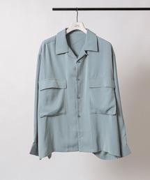 COLONY 2139 | シルクタッチBIGポケット長袖シャツ/ダブルフラップポケットシャツ(シャツ/ブラウス)