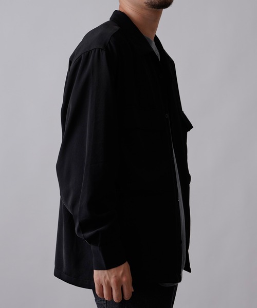 COLONY 2139（コロニートゥーワンスリーナイン）の「シルクタッチBIGポケット長袖シャツ/ダブルフラップポケットシャツ（シャツ/ブラウス・メンズ・ライトグレー/ブラック/ピンク/ブルー・MEDIUM/LARGE/X-LARGE）」の10枚目の写真