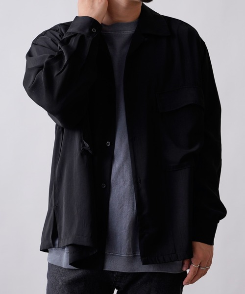 COLONY 2139（コロニートゥーワンスリーナイン）の「シルクタッチBIGポケット長袖シャツ/ダブルフラップポケットシャツ（シャツ/ブラウス・メンズ・ライトグレー/ブラック/ピンク/ブルー・MEDIUM/LARGE/X-LARGE）」の11枚目の写真