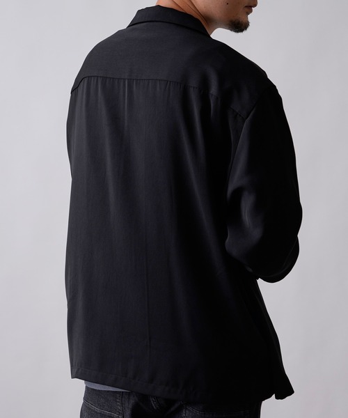 COLONY 2139（コロニートゥーワンスリーナイン）の「シルクタッチBIGポケット長袖シャツ/ダブルフラップポケットシャツ（シャツ/ブラウス・メンズ・ライトグレー/ブラック/ピンク/ブルー・MEDIUM/LARGE/X-LARGE）」の12枚目の写真