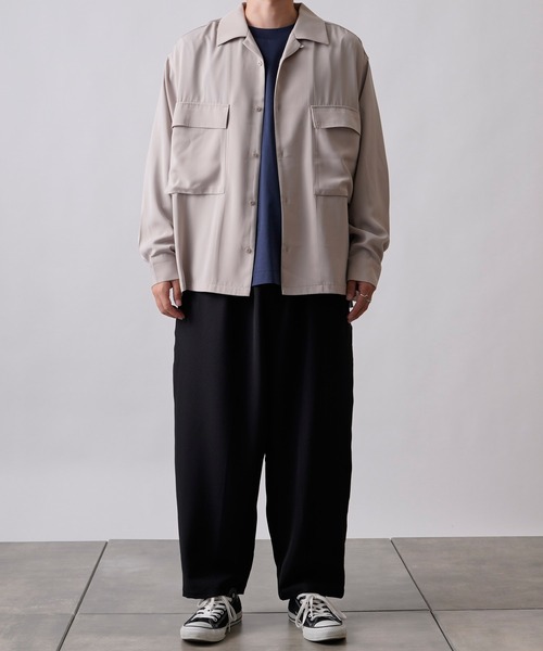 COLONY 2139（コロニートゥーワンスリーナイン）の「シルクタッチBIGポケット長袖シャツ/ダブルフラップポケットシャツ（シャツ/ブラウス・メンズ・ライトグレー/ブラック/ピンク/ブルー・MEDIUM/LARGE/X-LARGE）」の19枚目の写真