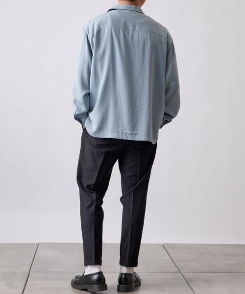 COLONY 2139（コロニートゥーワンスリーナイン）の「シルクタッチBIGポケット長袖シャツ/ダブルフラップポケットシャツ（シャツ/ブラウス・メンズ・ライトグレー/ブラック/ピンク/ブルー・MEDIUM/LARGE/X-LARGE）」の5枚目の写真