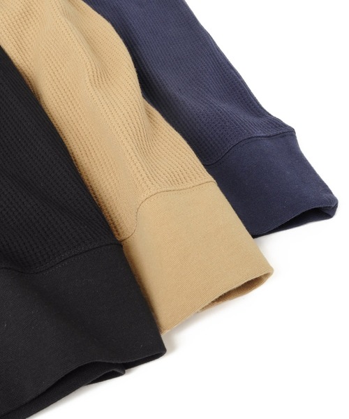 GLAZOS（グラソス）の「ワッフル・フェイクレイヤード５分袖Tシャツ（Tシャツ/カットソー・キッズ・ベージュ/ネイビー/ブラック・140cm/170cm/150cm/130cm/160cm）」の13枚目の写真