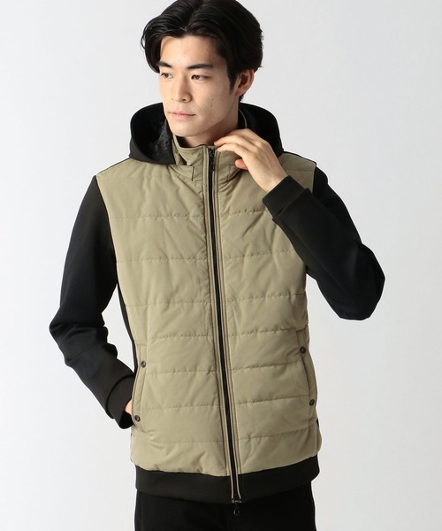 NICOLE CLUB FOR MEN（ニコルクラブフォーメン）の「カットコンビ中綿ブルゾン（その他アウター・メンズ・ネイビー/ブラック/ボルドー/ベージュ・LARGE/MEDIUM/X-LARGE）」の2枚目の写真