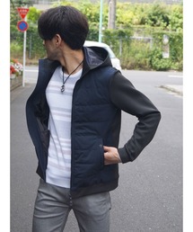 NICOLE CLUB FOR MEN | カットコンビ中綿ブルゾン(その他アウター)