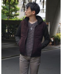 NICOLE CLUB FOR MEN | カットコンビ中綿ブルゾン(その他アウター)