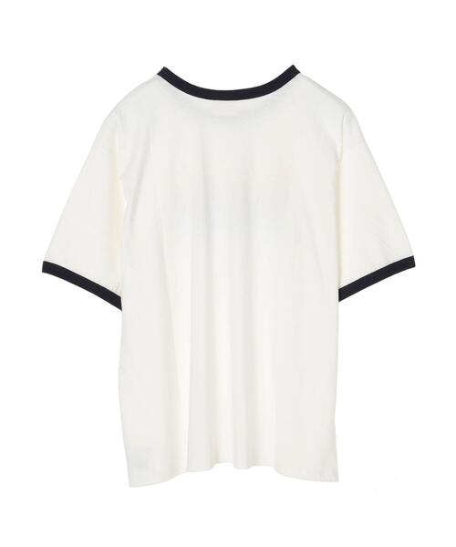 Green Parks(グリーンパークス)の「PEANUTS リンガーT*(Tシャツ/カットソー・レディース・レッド/ネイビー・FREE)」の14枚目の写真