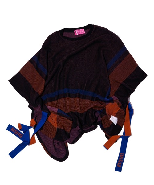 EFFECTEN(エフェクテン)の「EFFECTEN エフェクテン / St. Pitts knit poncho(ポンチョ・メンズ・ブラック系その他・FREE)」の5枚目の写真