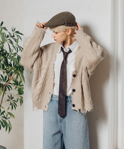 MUHET(ミュエータ)の「ペイズリー柄ネクタイ(ネクタイ・レディース・ダークブラウン・FREE)」の15枚目の写真