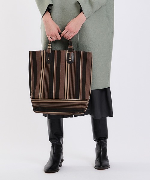 Nomadis Arles L ストライプトートバッグ トートバッグ Nomadis ノマディス のファッション通販 Zozotown