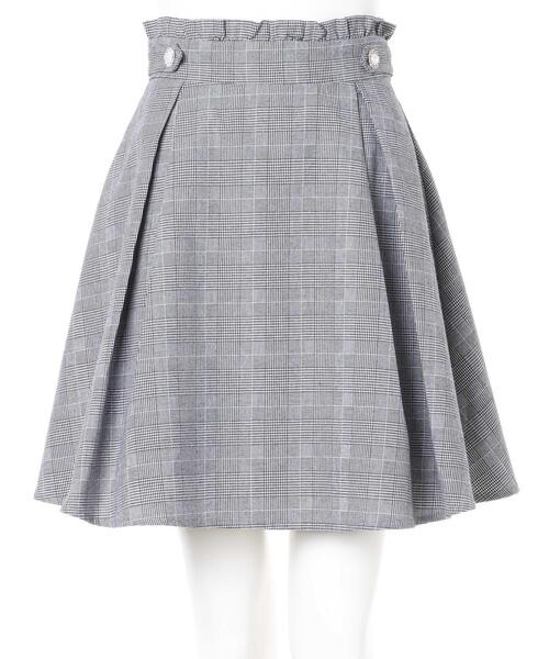 Allamanda(アラマンダ)の「サイドビジューボタンミニフレア/スカート(スカート・レディース・ブラック/ピンク/グレー系その他4/その他11・M)」の5枚目の写真