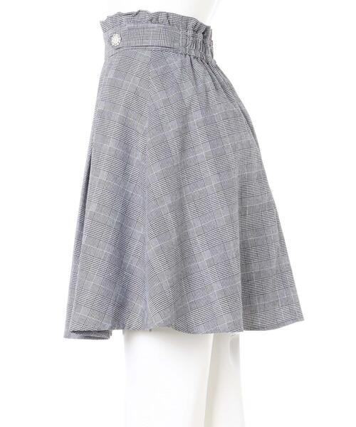 Allamanda(アラマンダ)の「サイドビジューボタンミニフレア/スカート(スカート・レディース・ブラック/ピンク/グレー系その他4/その他11・M)」の6枚目の写真