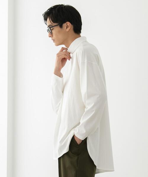 FEELING MADE(フィーリングメイド)の「FEELING MADE ビッグシルエット タートルプルオーバー <UNISEX>(Tシャツ/カットソー・レディース・ブラック/オフホワイト・MEDIUM/LARGE)」の3枚目の写真