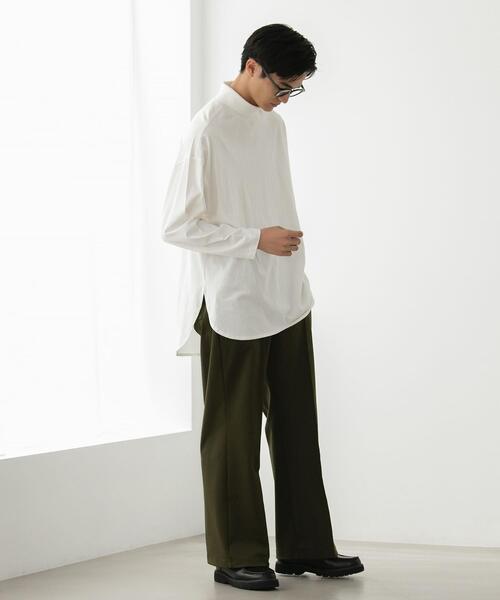 FEELING MADE(フィーリングメイド)の「FEELING MADE ビッグシルエット タートルプルオーバー <UNISEX>(Tシャツ/カットソー・レディース・ブラック/オフホワイト・MEDIUM/LARGE)」の7枚目の写真