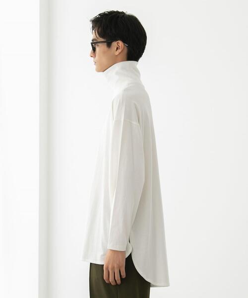 FEELING MADE(フィーリングメイド)の「FEELING MADE ビッグシルエット タートルプルオーバー <UNISEX>(Tシャツ/カットソー・レディース・ブラック/オフホワイト・MEDIUM/LARGE)」の8枚目の写真