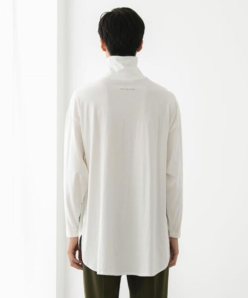 FEELING MADE(フィーリングメイド)の「FEELING MADE ビッグシルエット タートルプルオーバー <UNISEX>(Tシャツ/カットソー・レディース・ブラック/オフホワイト・MEDIUM/LARGE)」の10枚目の写真