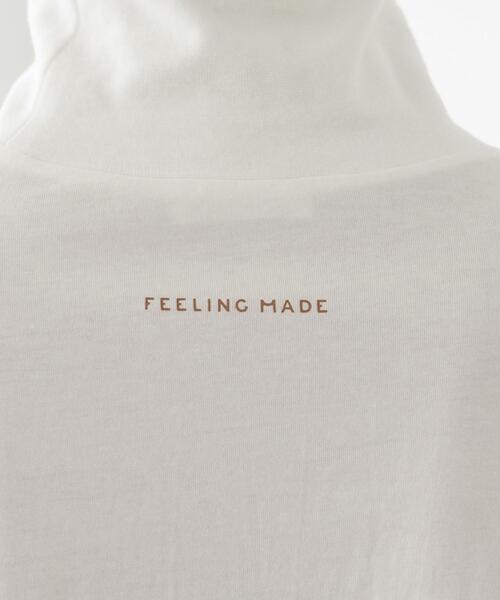 FEELING MADE(フィーリングメイド)の「FEELING MADE ビッグシルエット タートルプルオーバー <UNISEX>(Tシャツ/カットソー・レディース・ブラック/オフホワイト・MEDIUM/LARGE)」の20枚目の写真