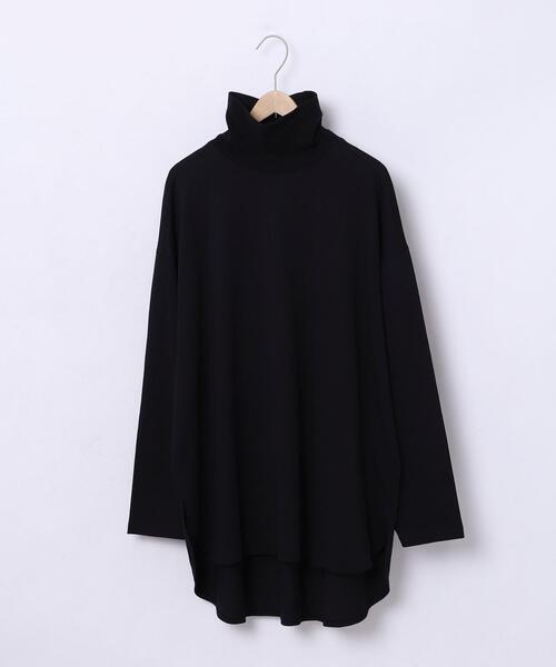FEELING MADE(フィーリングメイド)の「FEELING MADE ビッグシルエット タートルプルオーバー <UNISEX>(Tシャツ/カットソー・レディース・ブラック/オフホワイト・MEDIUM/LARGE)」の12枚目の写真