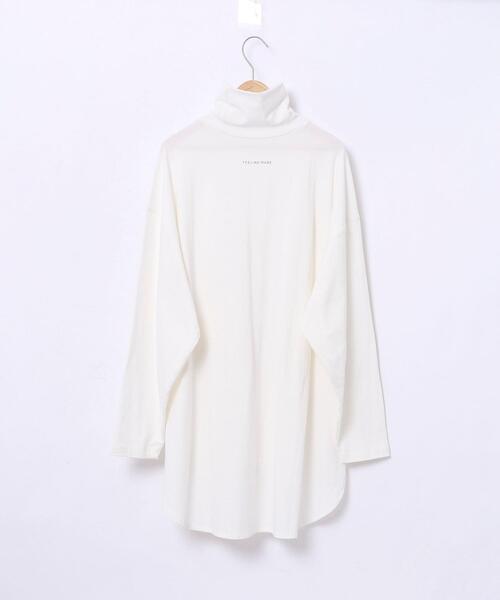 FEELING MADE(フィーリングメイド)の「FEELING MADE ビッグシルエット タートルプルオーバー <UNISEX>(Tシャツ/カットソー・レディース・ブラック/オフホワイト・MEDIUM/LARGE)」の13枚目の写真