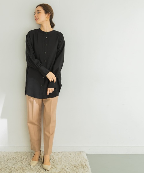 URBAN RESEARCH（アーバンリサーチ）の「前後2wayギャザーブラウス（Tシャツ/カットソー・レディース・オフホワイト/ブラック・FREE）」の16枚目の写真