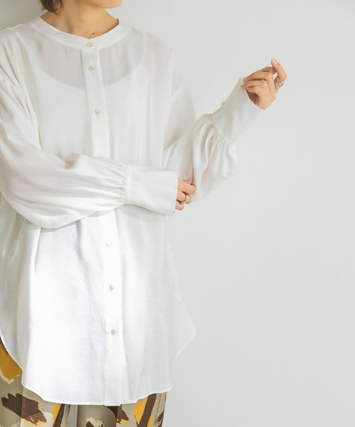 URBAN RESEARCH（アーバンリサーチ）の「前後2wayギャザーブラウス（Tシャツ/カットソー・レディース・オフホワイト/ブラック・FREE）」の17枚目の写真