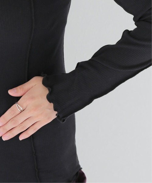 BASERANGE（ベースレンジ）の「【BASERANGE/ベースレンジ】 MAIN OMATO TURTLE NECK：Tシャツ（Tシャツ/カットソー・レディース・ブラック/ホワイト系その他・MEDIUM）」の18枚目の写真