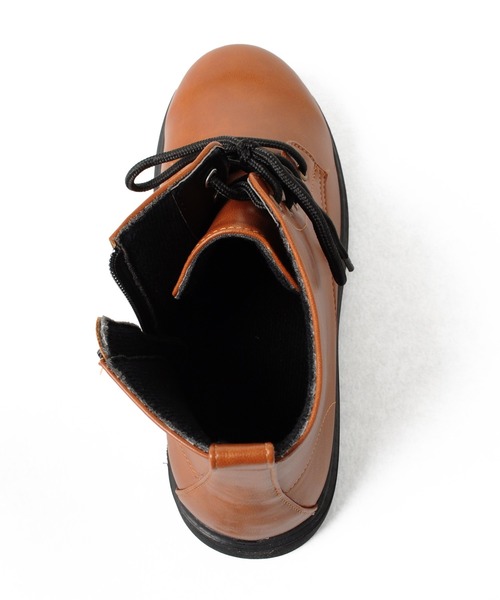 GLAZOS（グラソス）の「編み上げブーツ（ブーツ・キッズ・ブラック/キャメル/ワイン・22cm/23cm/24cm/20cm/21cm）」の5枚目の写真