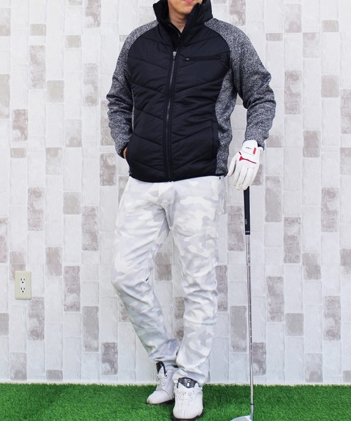 TopIsm（トップイズム）の「ジャージ切替 キルティング中綿 ゴルフジャケット ゴルフウェア メンズ（ゴルフグッズ・メンズ・ブラック/グレー/ブラック系その他/グレー系その他・LL/M/L）」の18枚目の写真