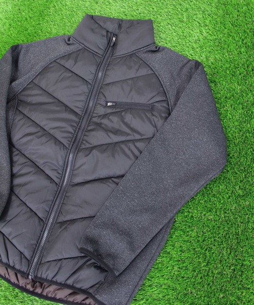 TopIsm（トップイズム）の「ジャージ切替 キルティング中綿 ゴルフジャケット ゴルフウェア メンズ（ゴルフグッズ・メンズ・ブラック/グレー/ブラック系その他/グレー系その他・LL/M/L）」の6枚目の写真