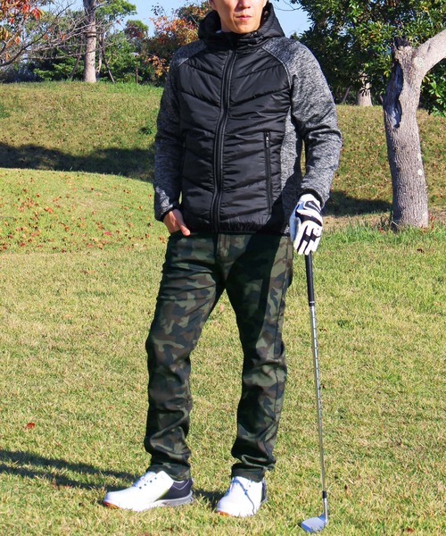 TopIsm（トップイズム）の「ジャージ切替 キルティング中綿 ゴルフジャケット ゴルフウェア メンズ（ゴルフグッズ・メンズ・ブラック/グレー/ブラック系その他/グレー系その他・LL/M/L）」の21枚目の写真