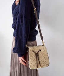 Samantha Thavasa | エコファー 巾着型バッグ(ハンドバッグ)