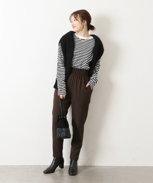新品タグ付きジャーナルスタンダード　ウールライクストレッチパンツ　ブラック　36 JOURNAL STANDARD（ジャーナルスタンダード）の「ウールライク