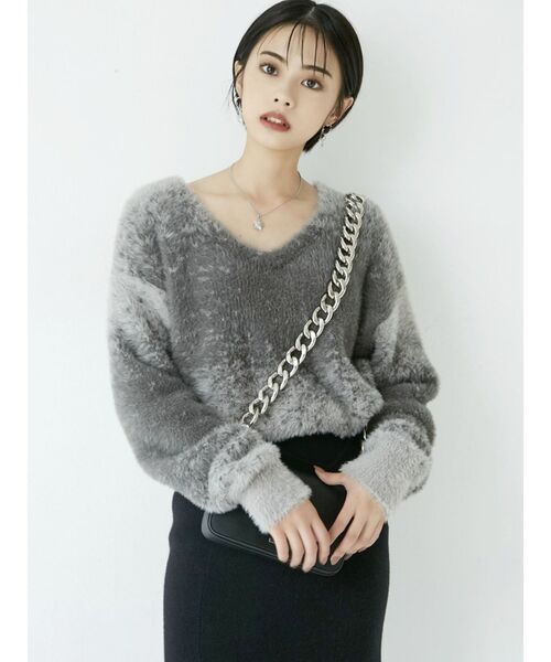 GYDA（ジェイダ）の「BOLDチェーンウォレットBAG（ショルダーバッグ・レディース・アイボリー/ブラック・FREE）」の4枚目の写真