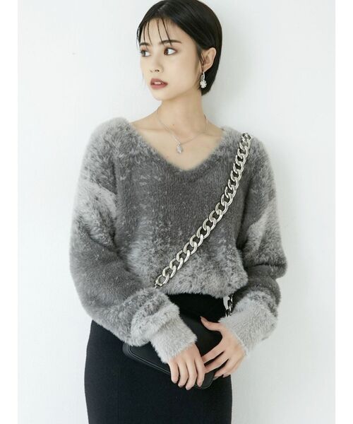 GYDA（ジェイダ）の「BOLDチェーンウォレットBAG（ショルダーバッグ・レディース・アイボリー/ブラック・FREE）」の5枚目の写真