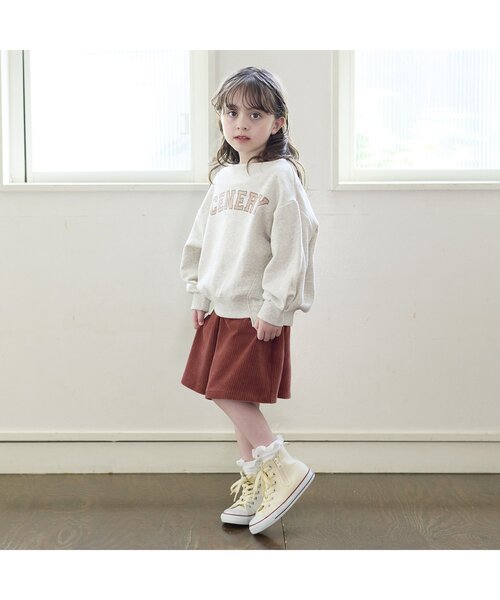 BREEZE(ブリーズ)の「/ニットコールスカート(スカート・キッズ・ベージュ/オレンジ・120/80/130/140/90/110/100)」の5枚目の写真