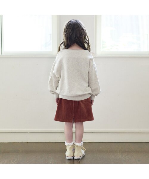 BREEZE(ブリーズ)の「/ニットコールスカート(スカート・キッズ・ベージュ/オレンジ・120/80/130/140/90/110/100)」の6枚目の写真