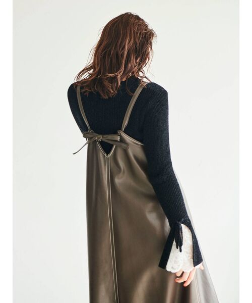 dazzlin（ダズリン）の「レースモールリブニット（ニット/セーター・レディース・ブラック/アイボリー/グレー・FREE）」の5枚目の写真