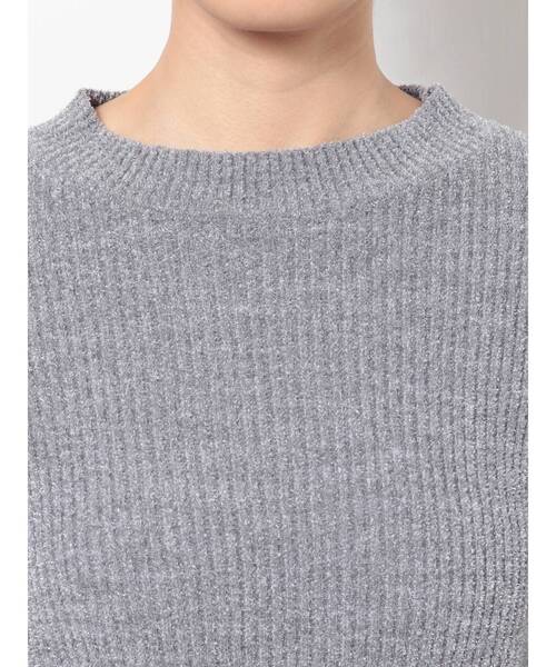 dazzlin（ダズリン）の「レースモールリブニット（ニット/セーター・レディース・ブラック/アイボリー/グレー・FREE）」の9枚目の写真