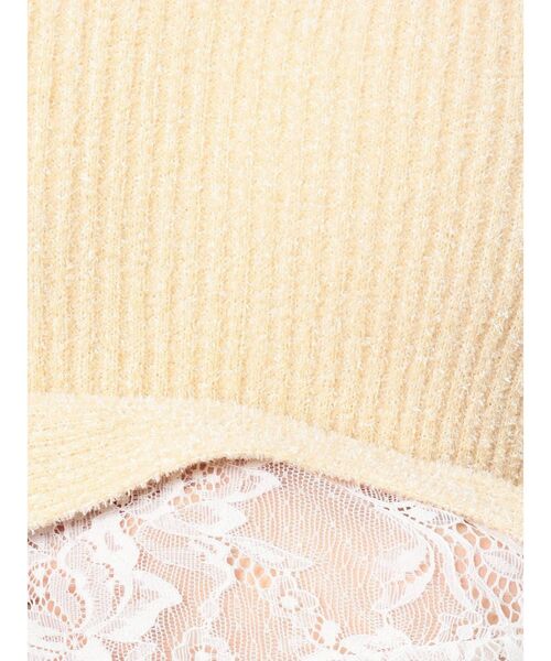 dazzlin（ダズリン）の「レースモールリブニット（ニット/セーター・レディース・ブラック/アイボリー/グレー・FREE）」の20枚目の写真