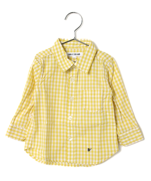 B:MING by BEAMS（ビーミングバイビームス）の「ビーミング by ビームス / ギンガムチェックシャツ（シャツ/ブラウス・キッズ・イエロー/ブルー/その他1・80/90/100/110/120/130）」の3枚目の写真
