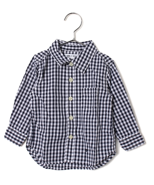 B:MING by BEAMS（ビーミングバイビームス）の「ビーミング by ビームス / ギンガムチェックシャツ（シャツ/ブラウス・キッズ・イエロー/ブルー/その他1・80/90/100/110/120/130）」の2枚目の写真