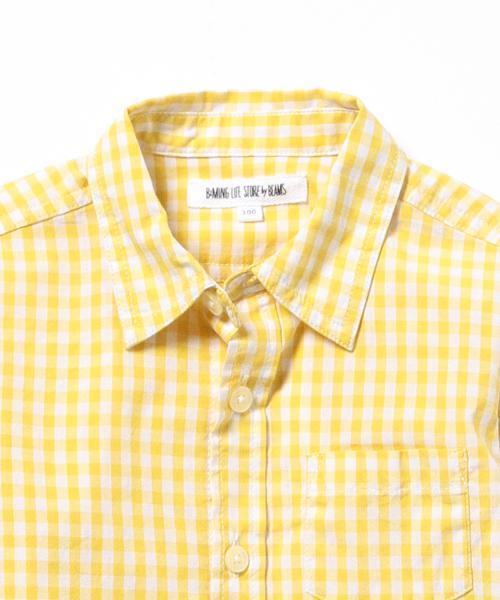 B:MING by BEAMS（ビーミングバイビームス）の「ビーミング by ビームス / ギンガムチェックシャツ（シャツ/ブラウス・キッズ・イエロー/ブルー/その他1・80/90/100/110/120/130）」の5枚目の写真