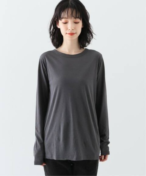 SLOBE IENA(スローブイエナ)の「ニュアンスインナー【手洗い可能】◆(Tシャツ/カットソー・レディース・ホワイト/チャコールグレー/アイボリー・FREE)」の5枚目の写真