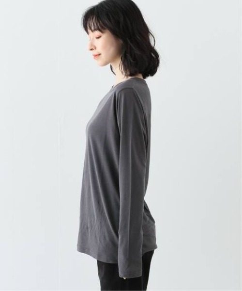 SLOBE IENA(スローブイエナ)の「ニュアンスインナー【手洗い可能】◆(Tシャツ/カットソー・レディース・ホワイト/チャコールグレー/アイボリー・FREE)」の6枚目の写真