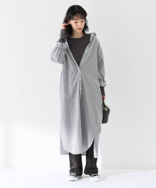 SLOBE IENA(スローブイエナ)の「ニュアンスインナー【手洗い可能】◆(Tシャツ/カットソー・レディース・ホワイト/チャコールグレー/アイボリー・FREE)」の4枚目の写真