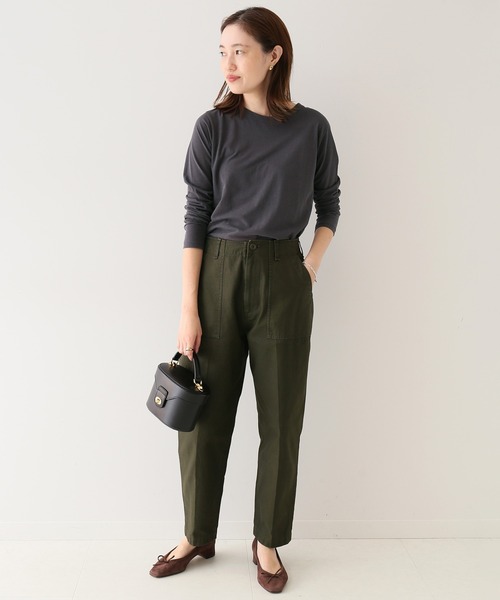 SLOBE IENA(スローブイエナ)の「ニュアンスインナー【手洗い可能】◆(Tシャツ/カットソー・レディース・ホワイト/チャコールグレー/アイボリー・FREE)」の22枚目の写真